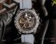 Knock-off Rolex Daytona 43MM Black Chronogarph Face Rubber Strap Watch (10)_th.JPG